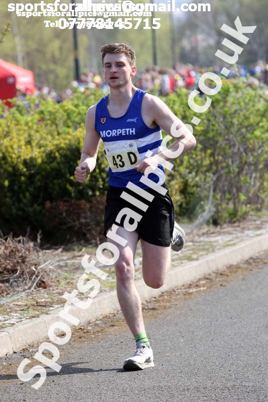 Senior mens 2019 Elswick Harirers Good Friday Road Relay, Newburn, Newcastle. Photo:  David T. Hewitson/Sports for All Pics